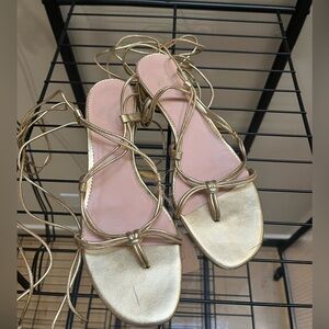 J. Crew Gold Sandals